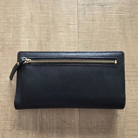 Kate Spade Black Leather Wallet - Picture 2 of 4